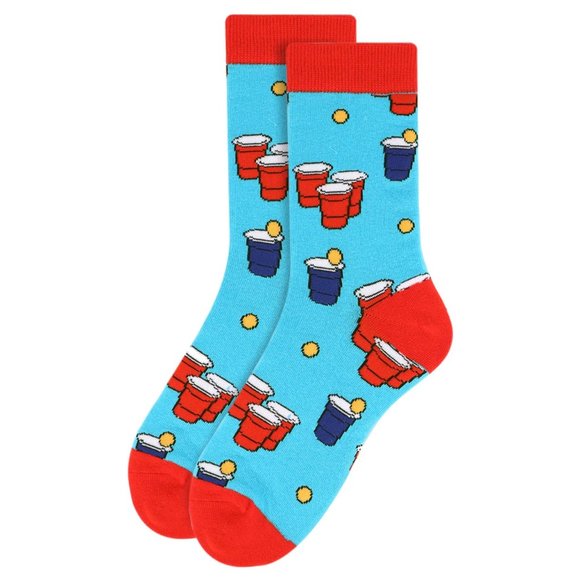Women's Beer Pong Novelty Socks - Picture 2 of 3